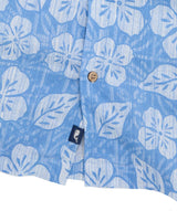 Vineyard Vines Mens Hawaiian Floral Linen Blend Short-Sleeve Cabana Shirt