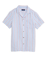 Vineyard Vines Mens Linen Cotton Short-Sleeve Cabana Shirt