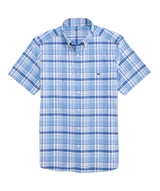 Vineyard Vines Mens Performance Plaid Short-Sleeve Featherweight Shirt