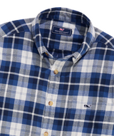 Vineyard Vines Mens Plaid Vineyard Flannel Long Sleeve Shirt