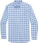Vineyard Vines Mens Performance Plaid Featherweight Long Sleeve Shirt