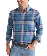 Vineyard Vines Mens Plaid Vineyard Flannel Long Sleeve Shirt