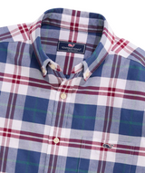 Vineyard Vines Mens Plaid Oxford Long Sleeve Shirt