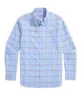 Vineyard Vines Mens Performance Cotton Tattersall Long Sleeve Button-Up Shirt