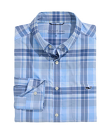 Vineyard Vines Mens Performance Plaid Featherweight Long Sleeve Shirt