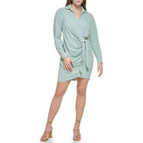 Calvin Klein Womens Airlow Tie Front Dress