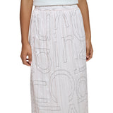 Calvin Klein Womens Printed Plisse Skirt