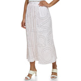 Calvin Klein Womens Printed Plisse Skirt