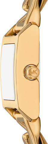 Michael Kors Womens Georgie Gold-Tone Stainless Steel Watch & Bracelet Set