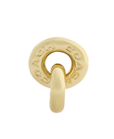 COACH Interlock Drop Gold Earrings