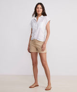 Vineyard Vines Womens Lightweight Short Sleeve Button Down Shirt