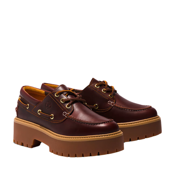 Timberland Womens Stone Street Platform Boat Shoes