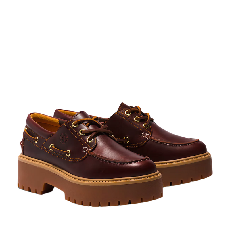 Timberland Womens Stone Street Platform Boat Shoes