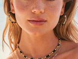 Kendra Scott Gigi Black Mix Hoop Earrings
