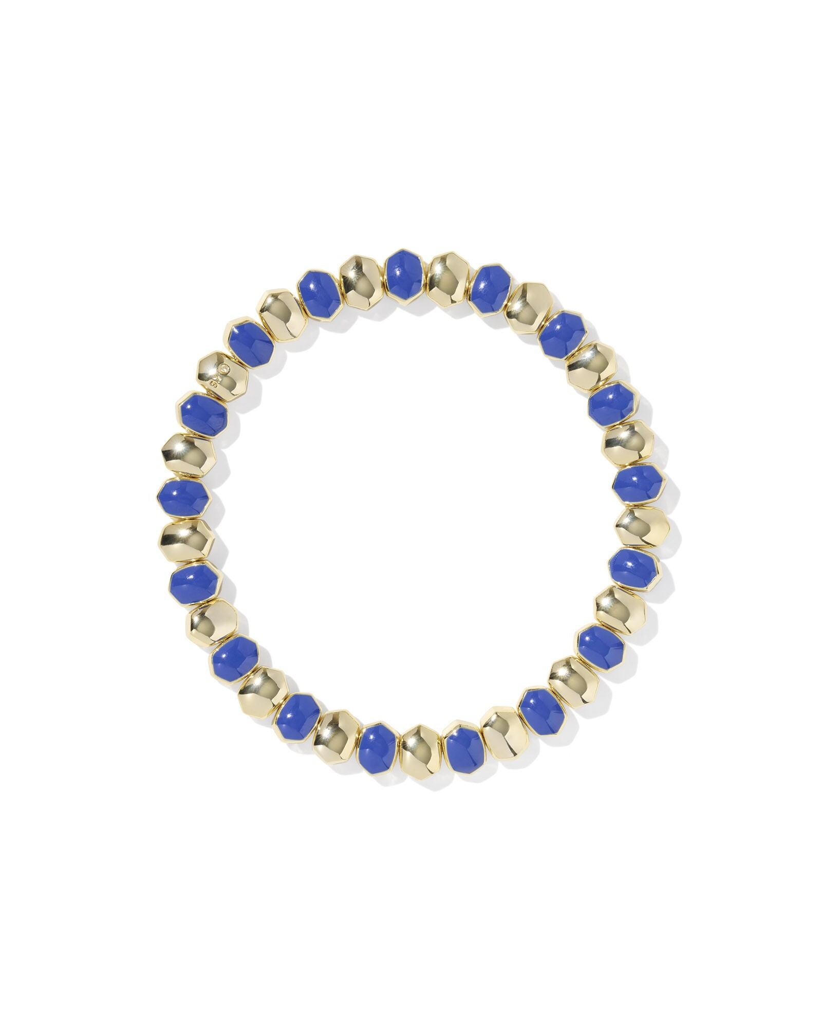 Kendra Scott Daphne Blue & Gold Enamel Stretch Bracelet