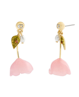 COACH Resin Floral Chandelier Drop Earrings