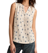 Lucky Brand Womens Sleeveless Popover Shirt