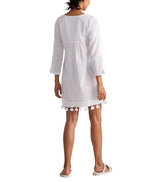 Vineyard Vines Womens Tassel Tunic Cover-Up Dress