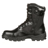 Rocky Mens AlphaForce Zipper Composite Toe Public Service Boots - Black