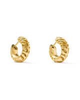 Kendra Scott Tiger Striped Mikki Gold Huggie Earrings