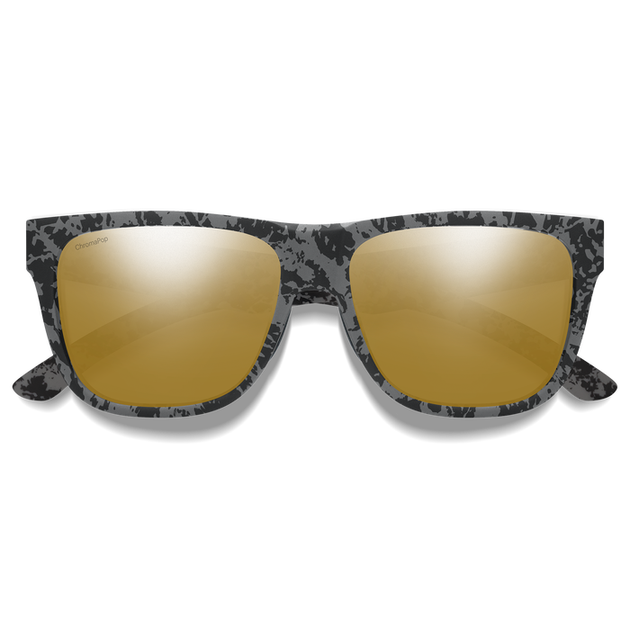 Smith Lowdown 2 Matte Gray Marble Frame - ChromaPop Polarized Bronze Mirror Lens - Polarized Sunglasses