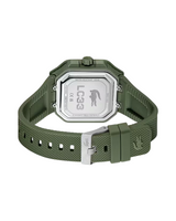 Lacoste Mens LC33 Analog and Digital Square Silicone Watch