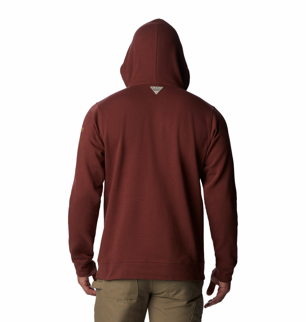 Columbia Mens PHG Game Flag Fleece Pullover Hoodie