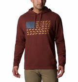 Columbia Mens PHG Game Flag Fleece Pullover Hoodie
