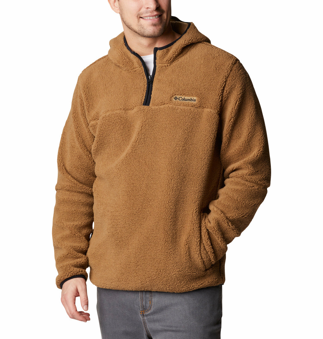 Columbia Mens Rugged Ridge III Sherpa Pullover Hoodie ShopCGX