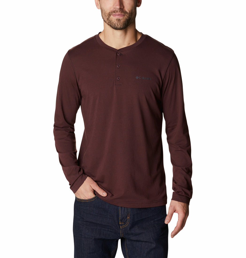 Columbia Mens Thistletown Hills Long Sleeve Henley Shirt