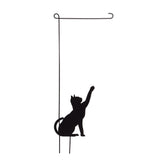 Evergreen Cat Garden Flag Stand