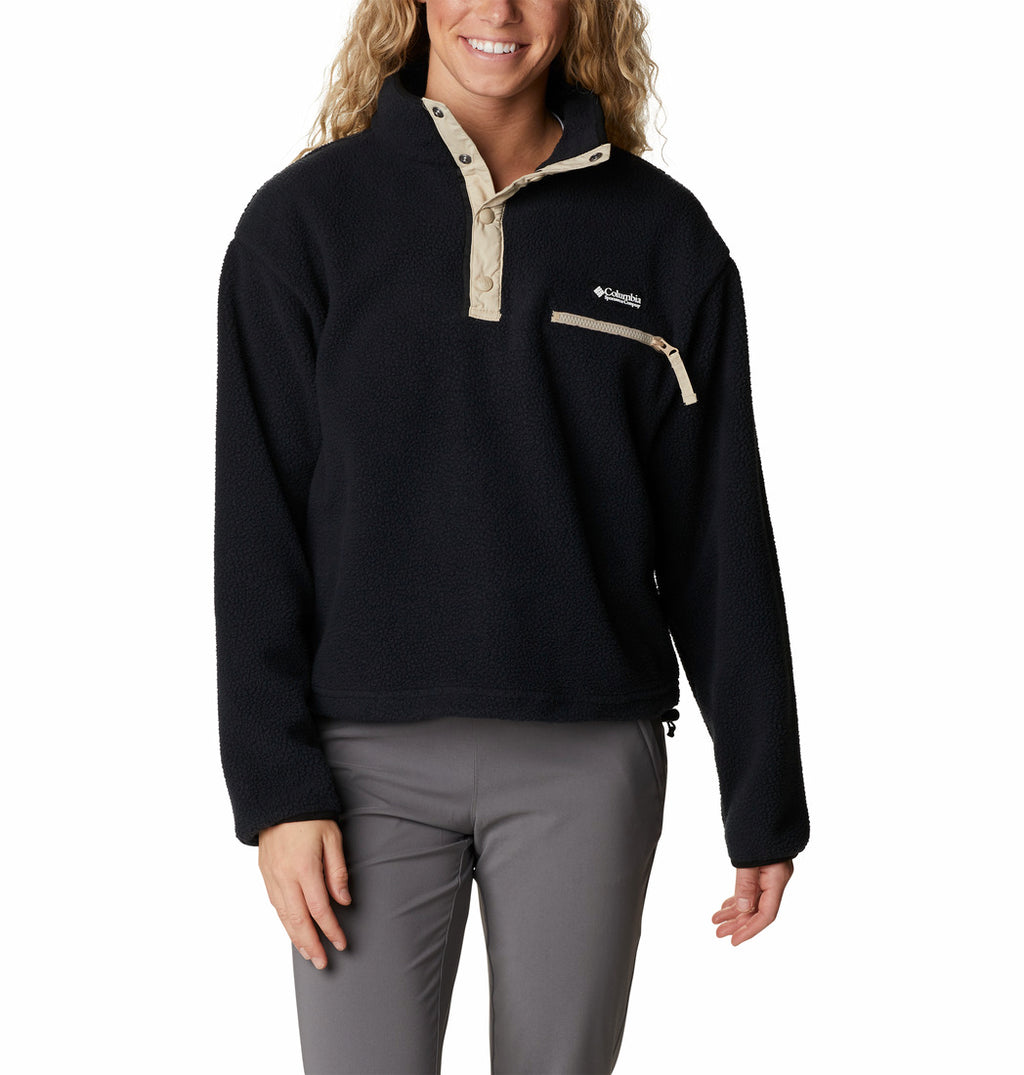 Columbia Womens Helvetia Cropped Half Snap Fleece Pullover – ShopCGX