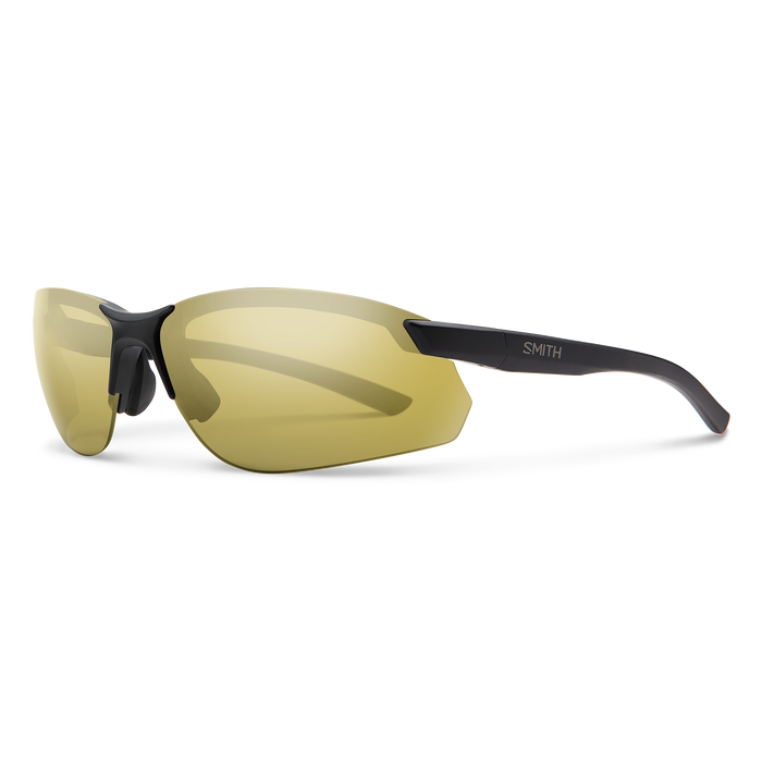 Smith Parallel MAX 2 Matte Black Frame - Polarized Gold Mirror Lens - Polarized Sunglasses