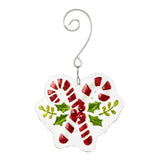 DEMDACO Candy Canes Glass Ornament