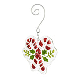 DEMDACO Candy Canes Glass Ornament