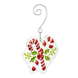 DEMDACO Candy Canes Glass Ornament