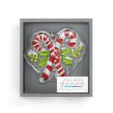 DEMDACO Candy Canes Glass Ornament