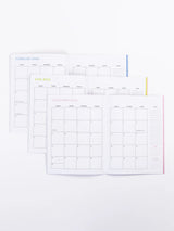 Mary Square Large Monthly Academic Planner - Check Mate