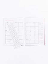 Mary Square Large Monthly Academic Planner - Check Mate