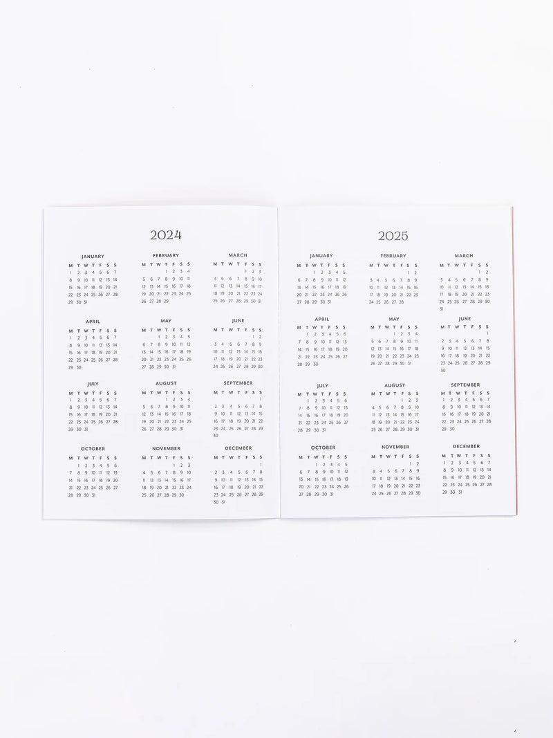 Mary Square Large Monthly Academic Planner - Check Mate