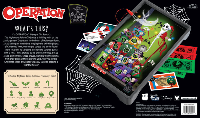 The OP Games Operation: Disney The Nightmare Before Christmas Jack Skellington Edition