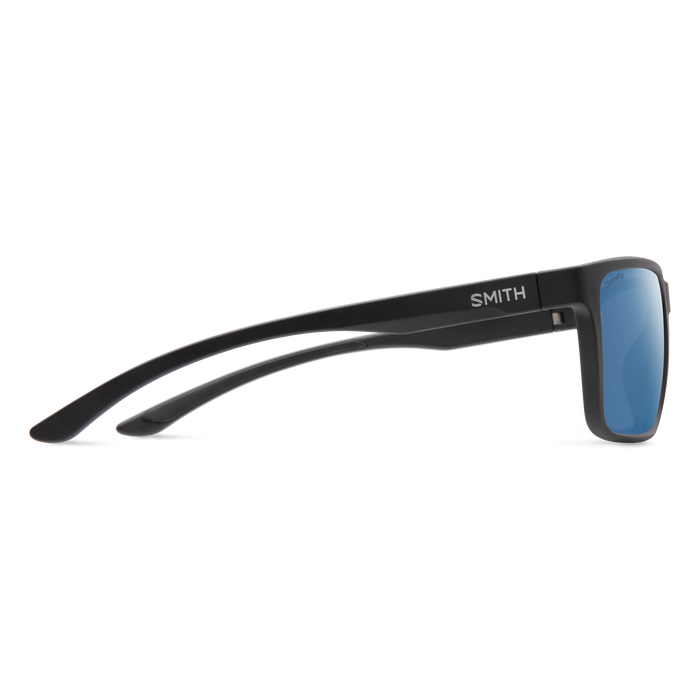 Smith Riptide Matte Black Frame - ChromaPop Glass Polarized Blue Mirror Lens - Polarized Sunglasses