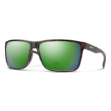 Smith Riptide Matte Tortoise Frame - ChromaPop Glass Polarized Green Mirror Lens - Polarized Sunglasses