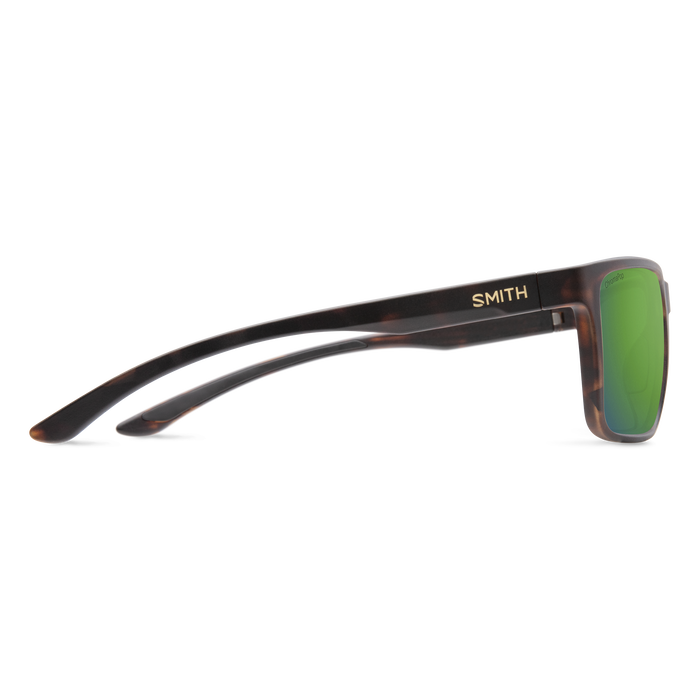 Smith Riptide Matte Tortoise Frame - ChromaPop Glass Polarized Green Mirror Lens - Polarized Sunglasses