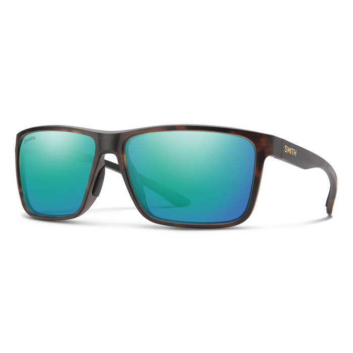 Smith Riptide Matte Tortoise Frame - ChromaPop Polarized Opal Mirror Lens - Polarized Sunglasses