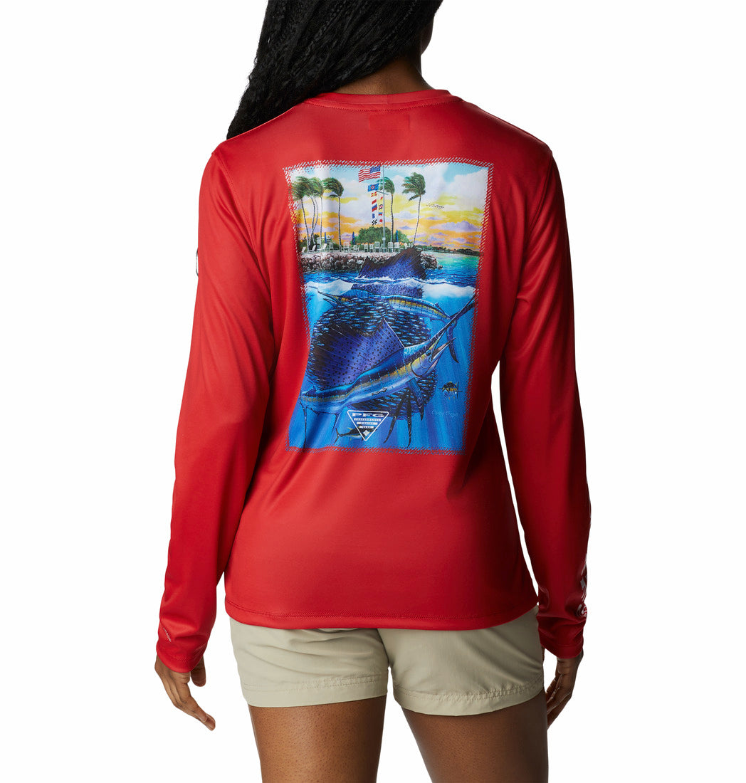 Columbia Womens Tidal PFG Carey Long Sleeve T-Shirt