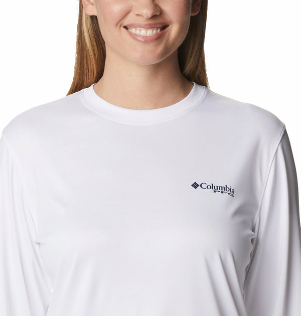 Columbia Womens PFG Tidal Fish Star Long Sleeve T-Shirt