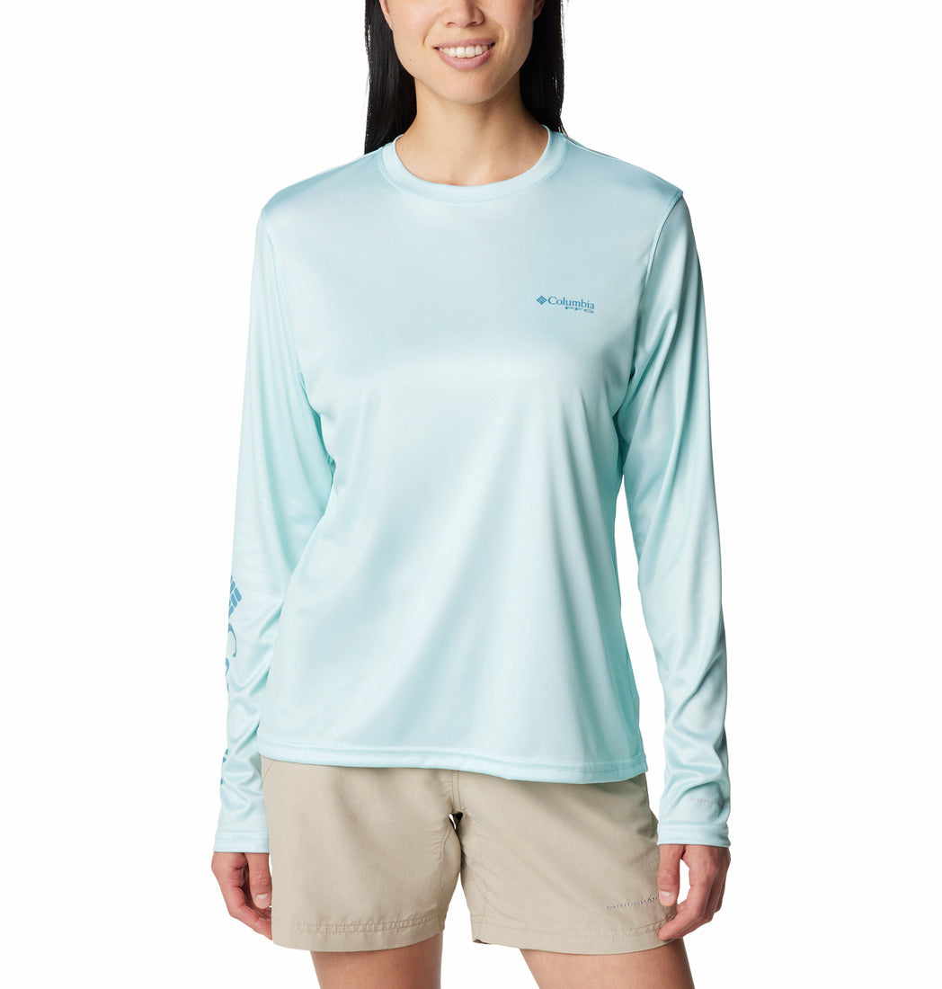 Columbia Womens PFG Tidal Tee Fish Star Long Sleeve T Shirt