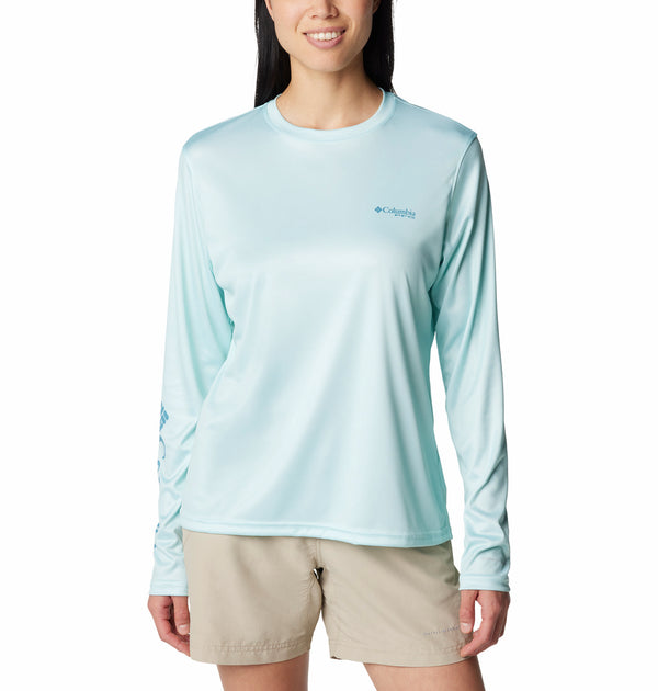 Columbia Womens PFG Tidal Tee Fish Star Long Sleeve T-Shirt