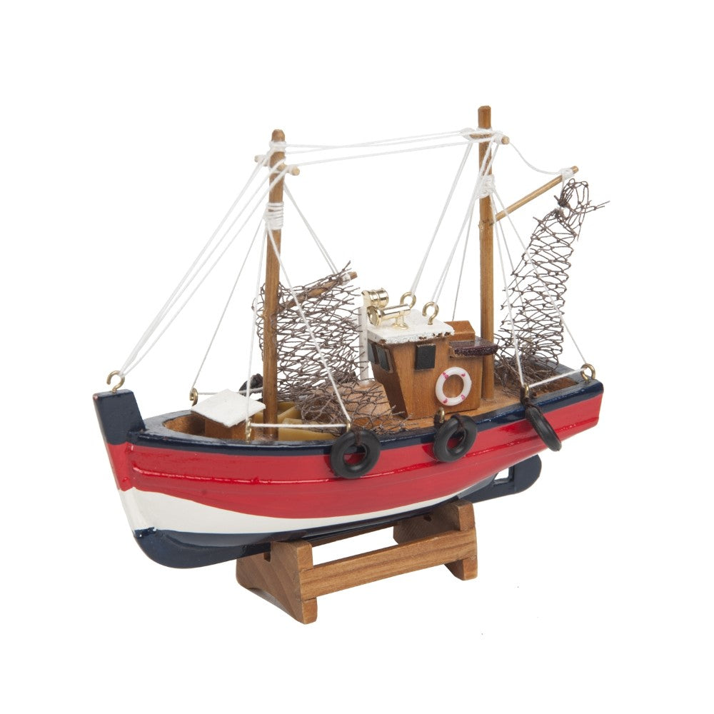 Beachcombers Small Red Fishing Trawler